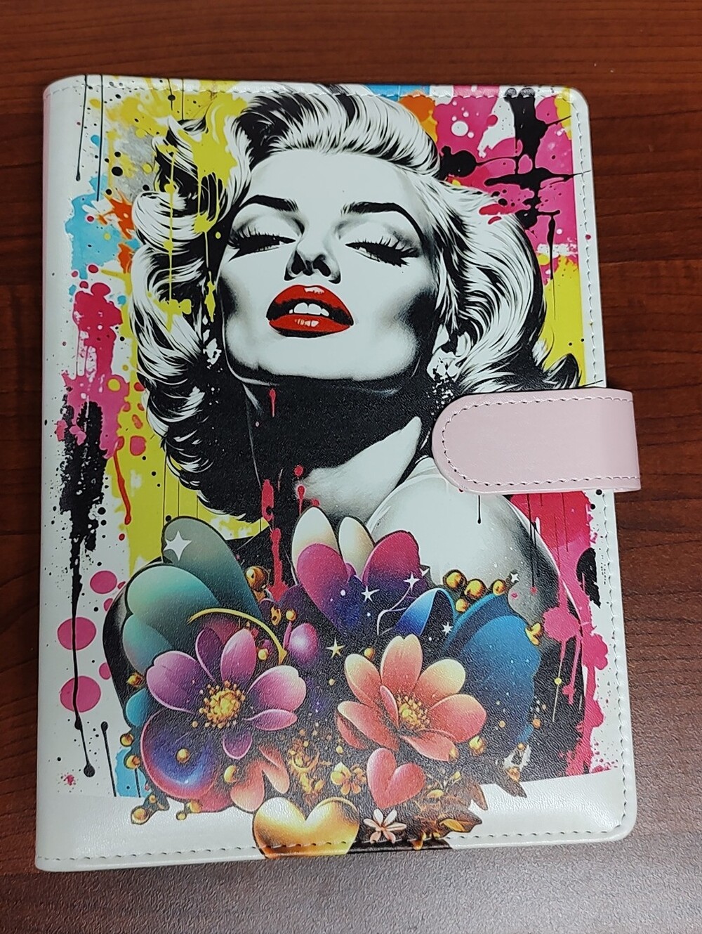 New! A5 Size Marylin Monroe Binder Notebook, Paper, Divider Set